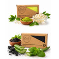 Kit 2 jabones organicos colágeno-té verde y carbón-sábila
